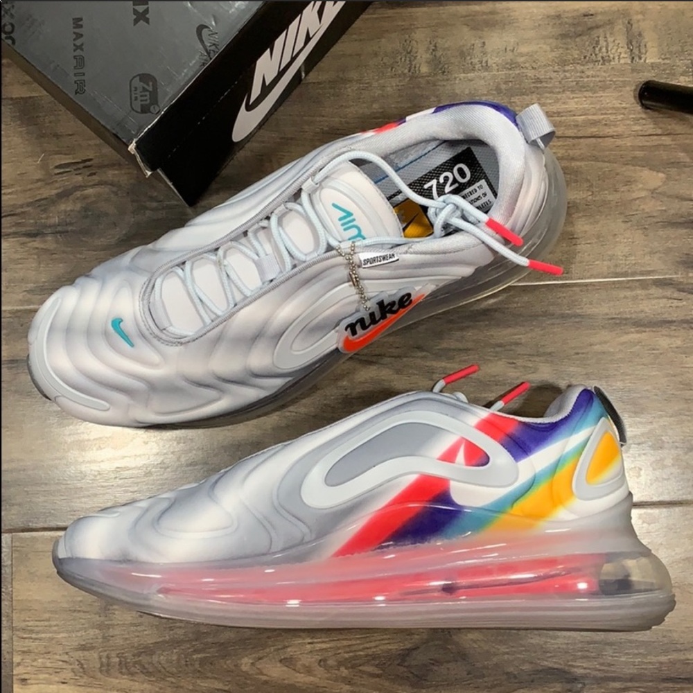 NIKE AIR MAX 720 Wolf Grey/Teal Nebula - Picture 4 of 16